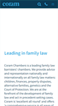 Mobile Screenshot of coramchambers.co.uk
