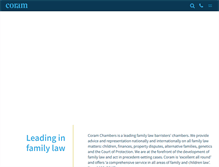 Tablet Screenshot of coramchambers.co.uk